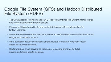Google File System (GFS) and Hadoop Distributed File System (HDFS) | Managing Data