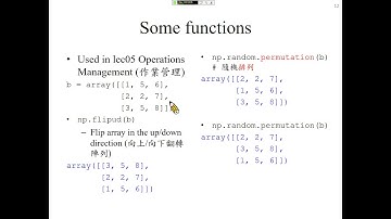 許志華 Python 程式設計 4-2-1 Two dimensional array (二維陣列)