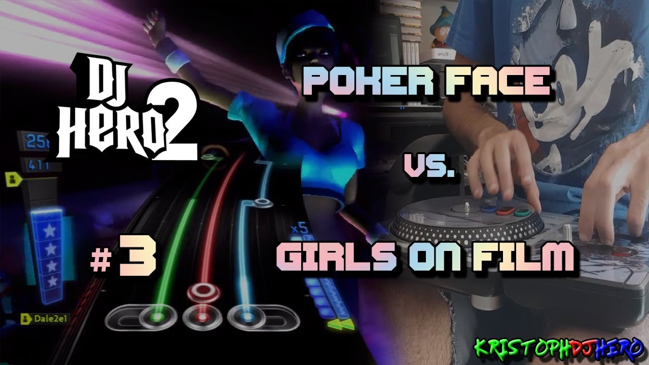 DJ Hero 2 - Poker Face vs. Girls On Film 100% FC (Expert)