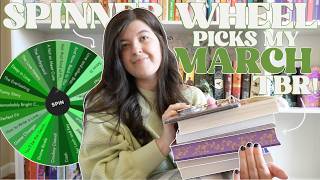 march tbr picks using a spinner wheel! 💚✨📚