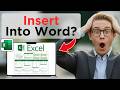 How To Insert Excel Data And Charts Into Word (Updated 2026)