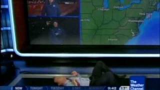 Abrams, Bettes, and Cantore do push-ups - March 2, 2009