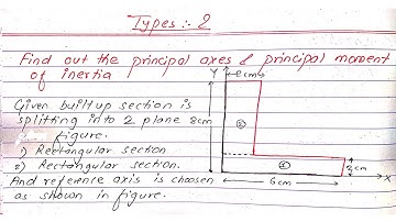 Determine Principal axis and Principal Moment of Inertia | Strength of Material | 3rd Sem |BE Civil