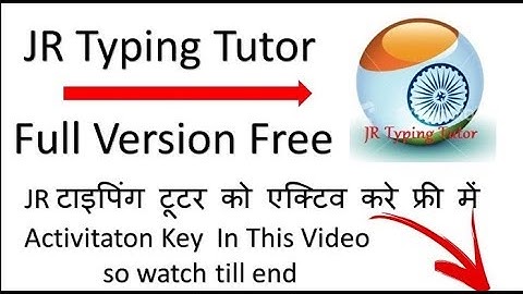 Jr typing master // how to make full version Jr typing tutor  || TECHNO GURU JI