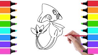 Pokemon Azelf Coloring in Page For Kids Pokemon Azelf Coloring in Page For Kids