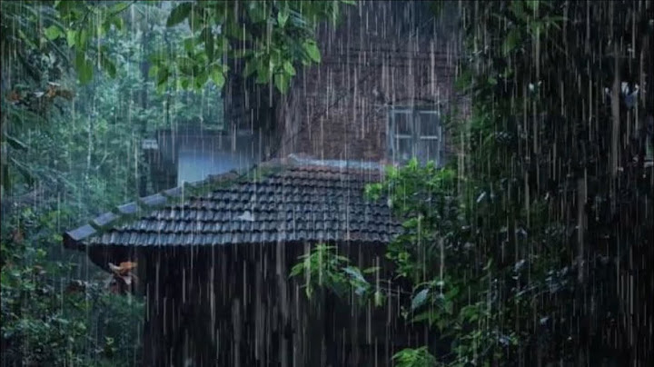 Heavy Rain and Thunder, Fall Asleep in 2 Minutes, Heavy Rainfall on Road.සුව නින්දක් සදහා වැස්ස ශබ්ද