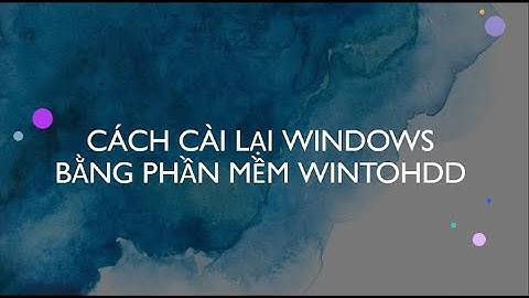 CÁCH CÀI WINDOWS LẠI NHANH NHẤT BẰNG WINTOHDD #wintohdd #pc #windows8
