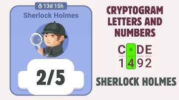 Cryptogram Sherlock Holmes Event Solution |  Chapter 2/5