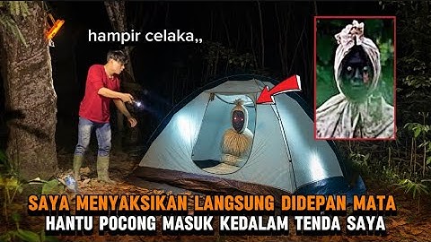 HORROR CAMPING: IK ZAG HET RECHT VOOR MIJN OGEN, EEN POCONG-SPOOK DIE DE TENT BINNENKOMT #horrorc...