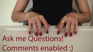 ASMR * Soft Spoken * Tapping & Scratching * Theme: Ask Me Questions! * Fast Tapping  * ASMRVilla