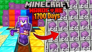 I Survived 1700 Days in HARDCORE Minecraft... Automatic Shulker Farm