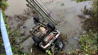 Fallece un varón tras caer su coche al río en Ozanes, en el concejo de Parres