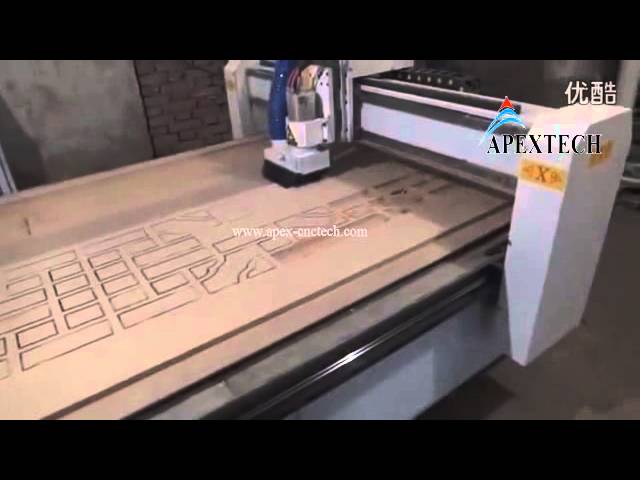 apextech 2025 CNC Router on cutting wood furniture demo