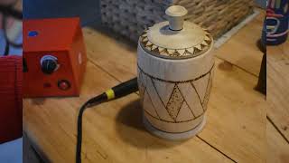 Woodturning  a Maple Lidded Pot