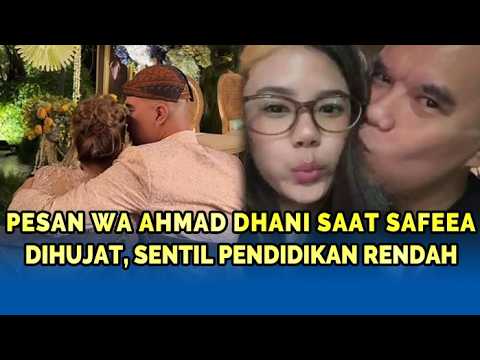 🔴Pesan WA Ahmad Dhani saat Safeea Dihujat, Sentil Pendidikan Rendah: Gak Usah Peduli Sama yang Dungu — football video