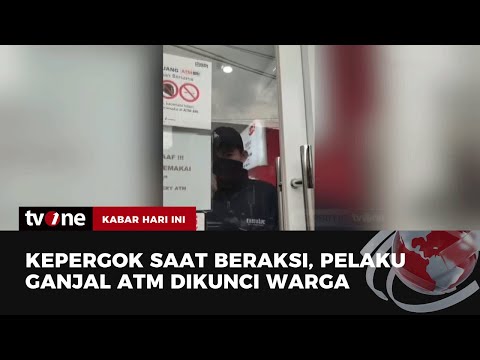 VIRAL! Pelaku Ganjal ATM Dikunci Warga di Ruang Mesin ATM | Kabar Hari Ini tvOne