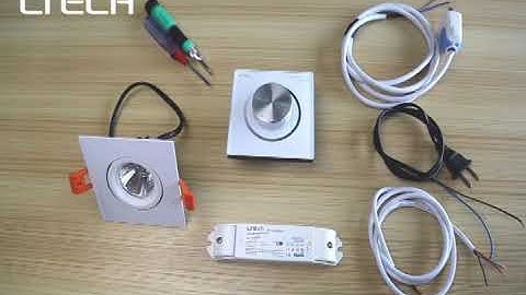 How to connect DMX Dimmable Driver and downlight (LTECH)