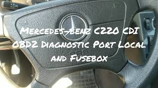 Mercedes-benz C220 CDI OBD2 Diagnostic Port Local and Fusebox
