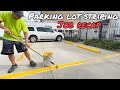 $1300 PARKING LOT STRIPING JOB RECAP