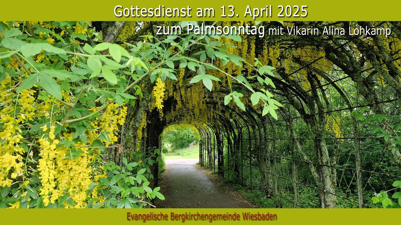 Gottesdienst am 13. April 2025 zum Palmsonntag - YouTube