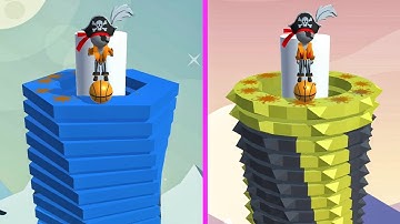 Stack Ball Jump! Very satisfying and relaxing ASMR slicing game