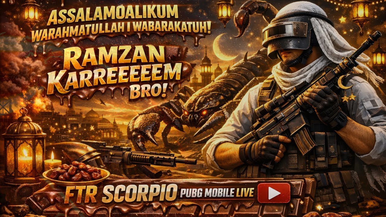 RAMZAN KARREEEEM BRO 😄 | FTR SCORPIO GOES CRAZY 🦂 | PUBG MOBILE LIVE