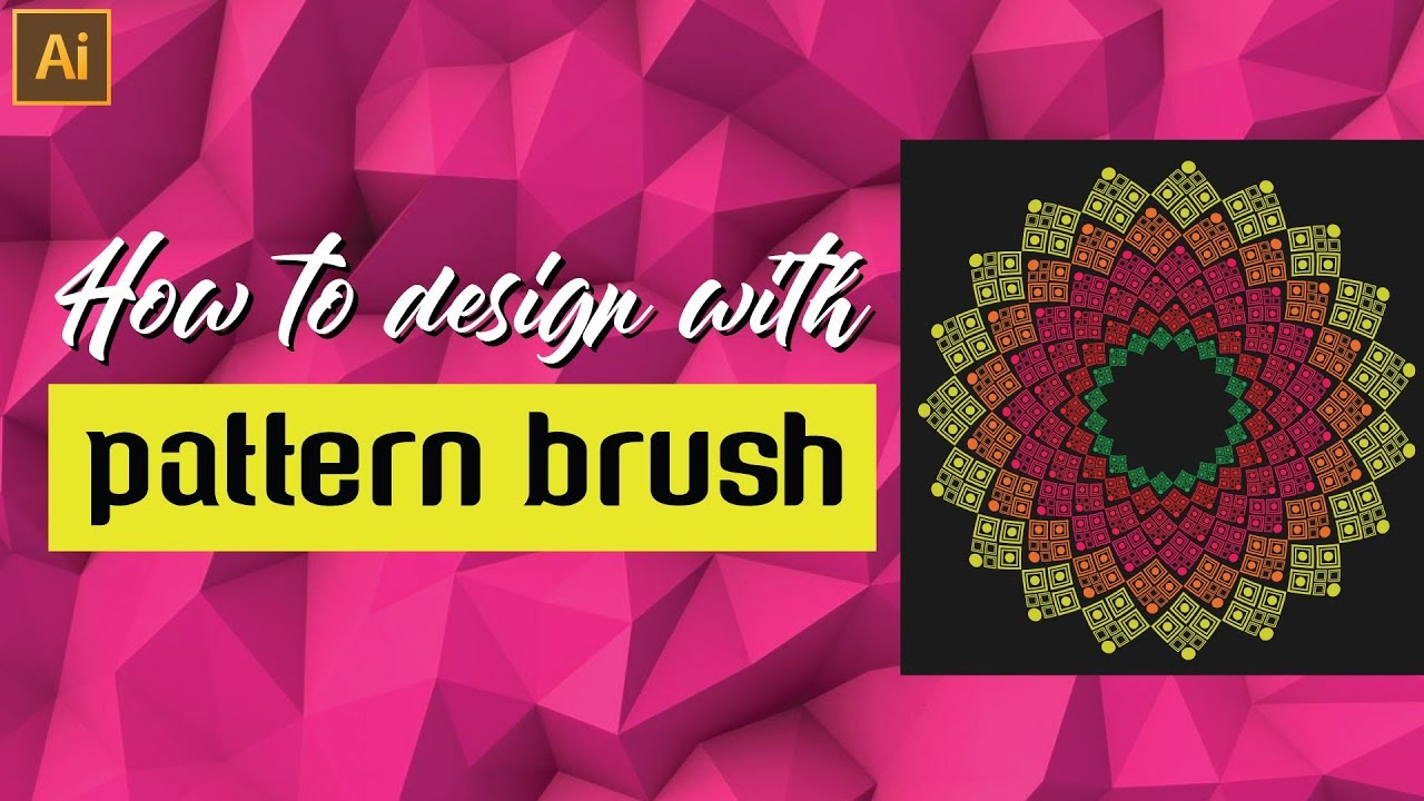 How to design using pattern brush | Adobe Illustrator | Custom Pattern ...