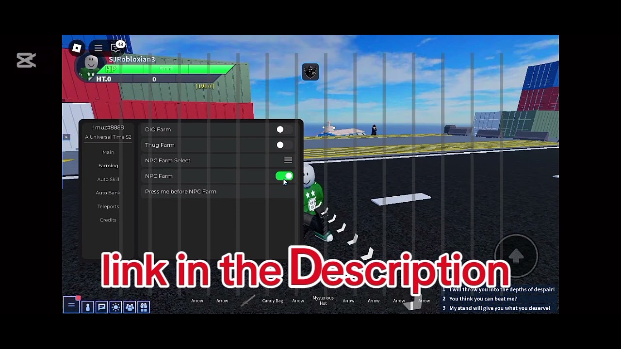 "A Universal Time Script GUI | Auto Farm, Auto Aim & More
