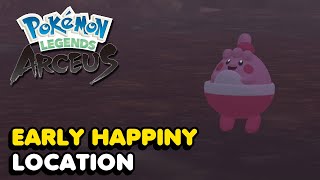 How To Get Happiny Early In Pokemon Legends Arceus (Happiny Location)