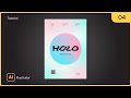 #4 Cara Buat Poster Holographic Gradient | Tutorial Poster Flyer Adobe Illustrator Bahasa Indonesia