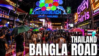 Rainy Night Walk on Bangla Road Phuket 🌧️ | Patong Nightlife in the Thailand Rain
