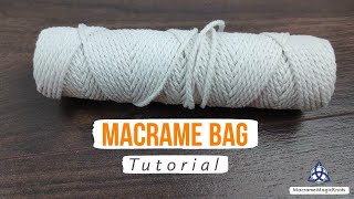 NEW MACRAME BAG DIY  (very easy to make)