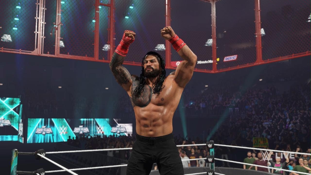 Roman Reigns vs Seth Rollins – WWE 2K25 Epic Clash | Hell in a Cell Match