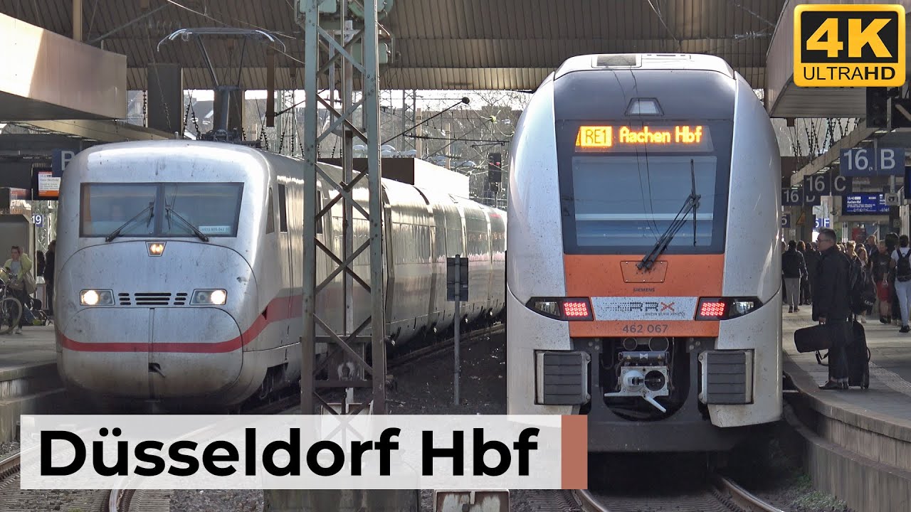 Düsseldorf Hbf - 21.03.2025: ICE‑Durchfahrten, RRX‑Express & Kultlok V180 am Rhein‑Ruhr‑Knoten