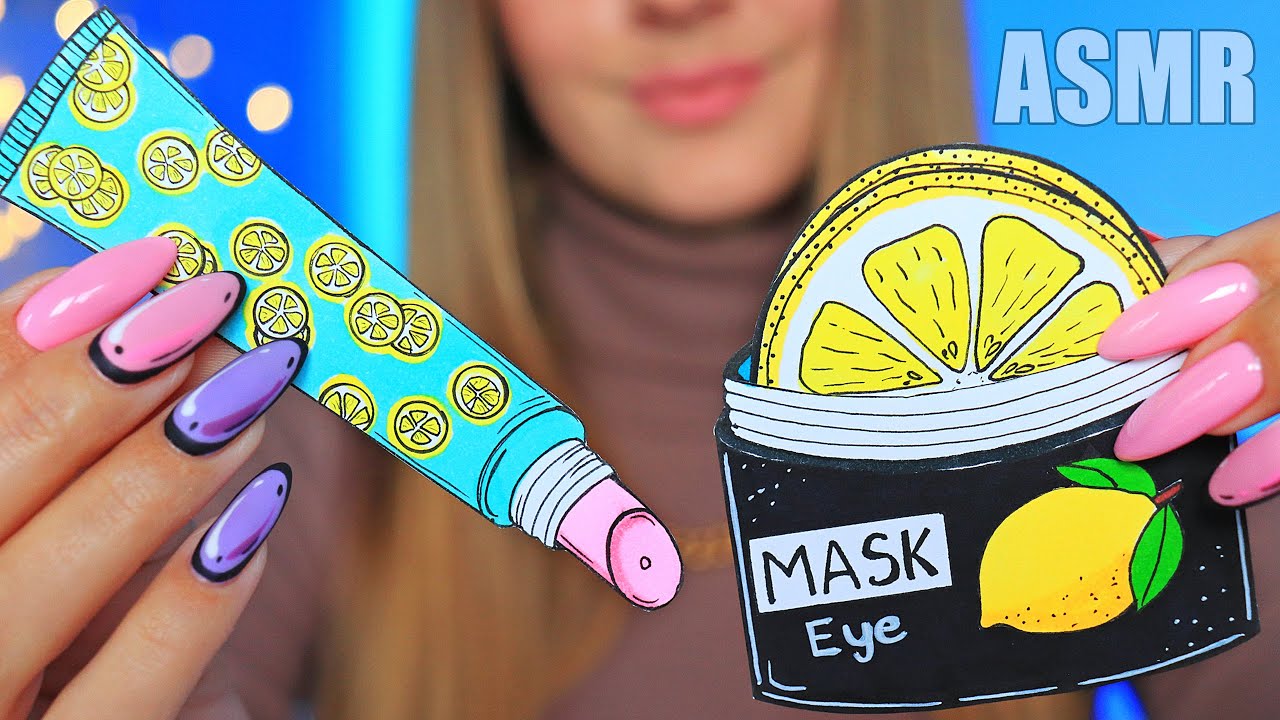 ASMR MAKEUP & Skincare with PAPER COSMETICS 🍋 Lemon YouTube