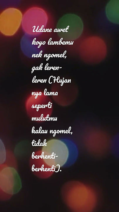guyonan bahasa suroboyoan dan artinya
