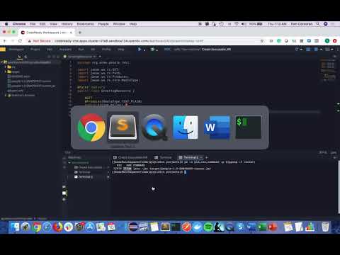 Simple Quarkus demo on Codeready Workspaces