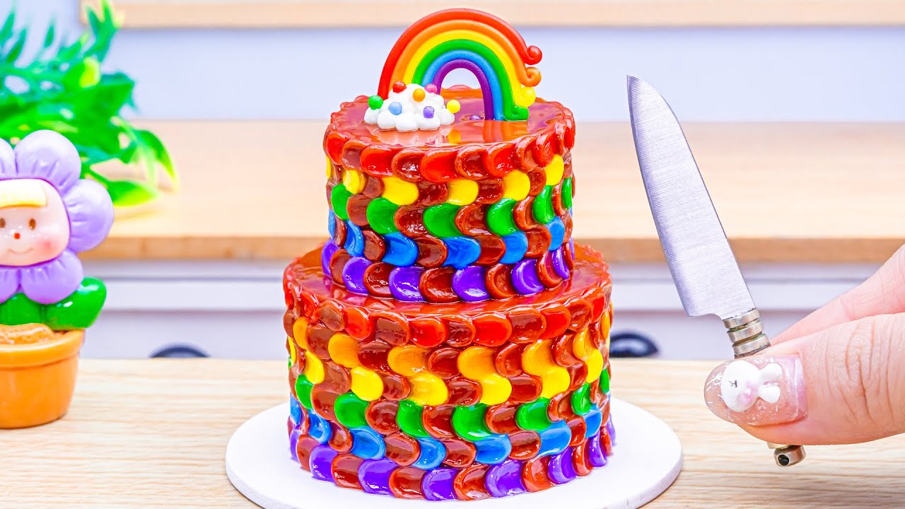 Amazing KitKat Cake Dessert🌈Delicious Mini Rainbow KitKat Chocolate ...