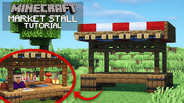 Minecraft: EASY Market Stall Tutorial (How To Build)