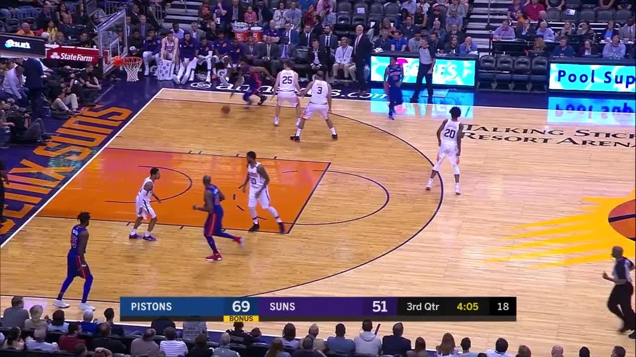 3rd Quarter, One Box Video Phoenix Suns vs. Detroit Pistons YouTube