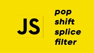 Eliminar elementos de un arreglo | JavaScript