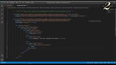 Bootstrap 5 | Modals | English