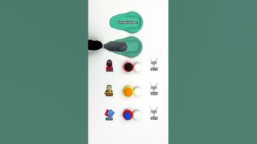 Squid Game N Sprunki White , Guess the mixed colors, #squidgame  #colormixing  #shorts