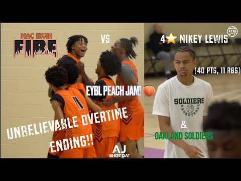 BUZZER BEATER IN OT!?!? Mac Irvin take on LEADING SCORER Mikey Lewis & Oakland Soldiers E17 🔥 EYBL