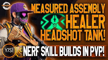 NERF SKILL BUILDS in PVP! MEASURED ASSEMBLY HEALER HEADSHOT TANK! Division 2 Y7S1 #thedivision2 #pvp