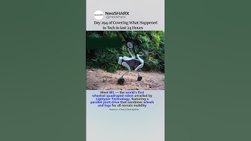 Meet M1 — the world’s first wheeled-quadruped robot unveiled by Lightyear Technology, featuring..