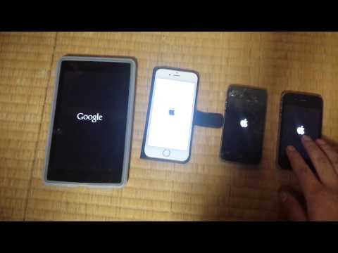 Nexus 7(2012) iPhone6 4S 4　起動時間対決!!!