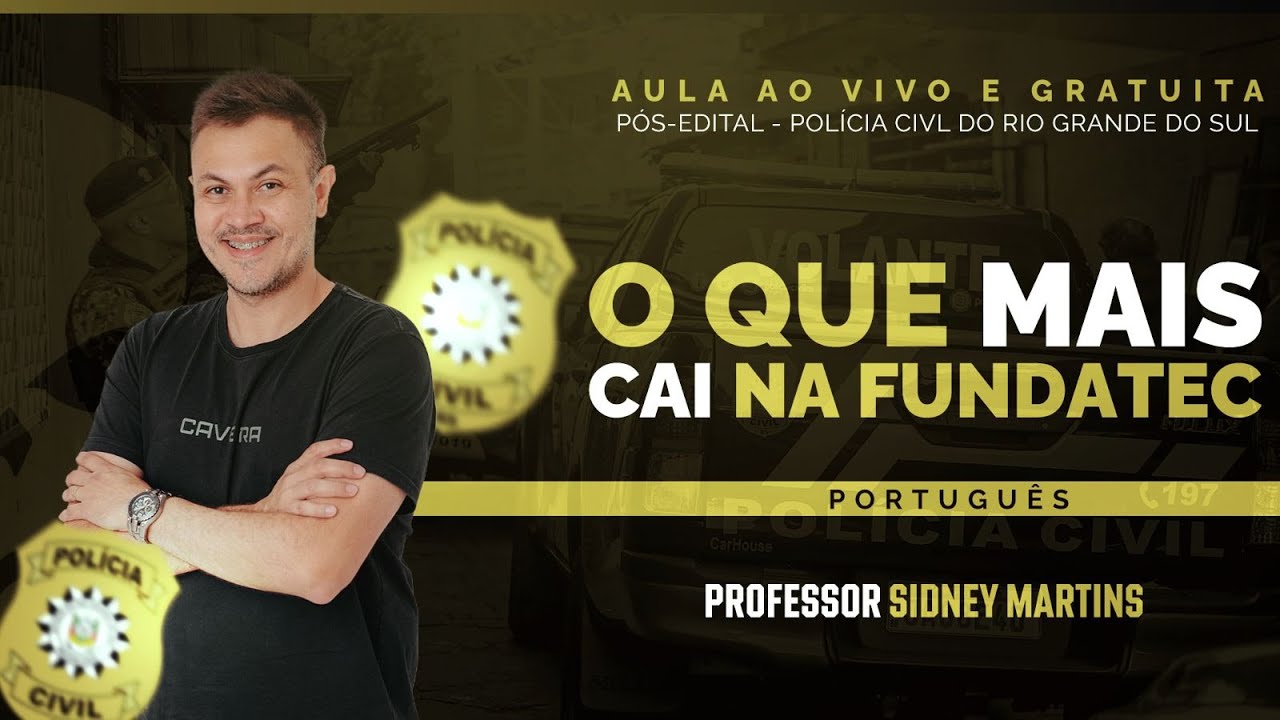 AULA PÓS-EDITAL CONCURSO PCRS - PORTUGUÊS (O QUE MAIS CAI NA FUNDATEC)