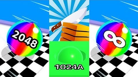 2048 | Ball Run 2048 vs Slice it All! Vs Ball Run Infinity #cutiepie22yt