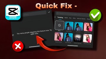 Fix CapCut Error ✅ | Too Many People Using This Feature Problem Solved (2025)